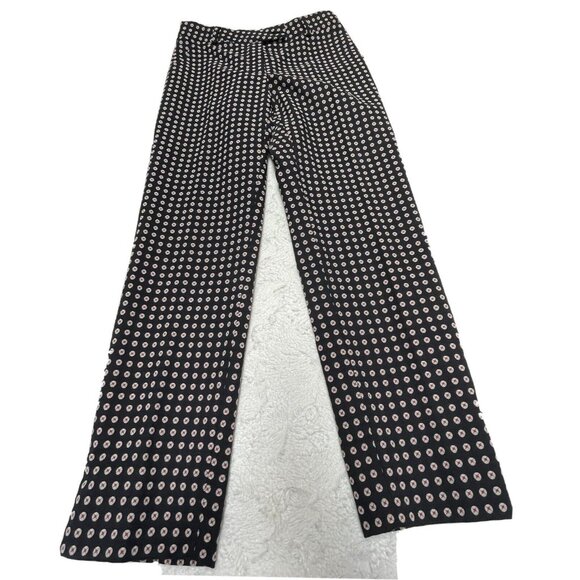 Maison Common Munich Women's Size 34 Casual Ankle Trousers Pants Floral Pattern